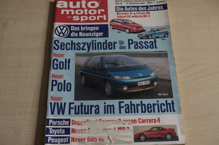 Deckblatt Auto Motor und Sport (26/1989)